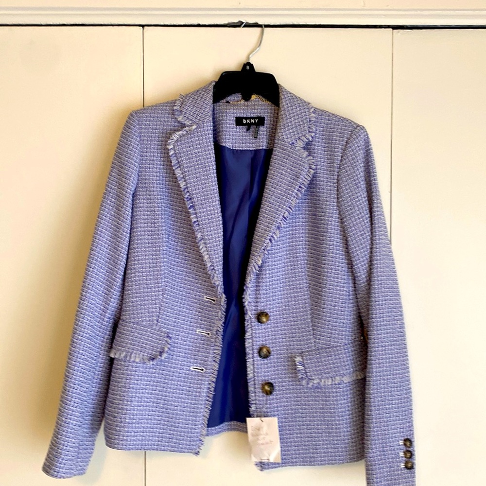 DKNY Perwinkle (lavender/white) Jacket size 6